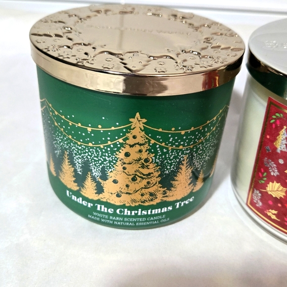 Christmas 🎄 Tree + Winter Candy Apple 🍎 BBW 3-Wick Candles - Picture 3 of 8